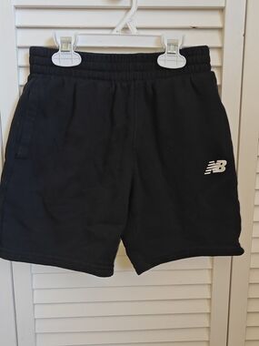 New Balance Boys Black Athletic Sweat Shorts Size 7/8